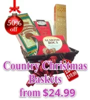 Country Christmas Gift Basket Collection