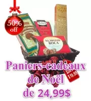 collection de panier de cadeaux de noël de campagn