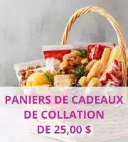 Paniers de cadeaux de collation
