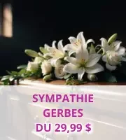 Cercueil et Gerbe Funéraire