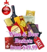 Christmas Wine and Beer Gift Baskets