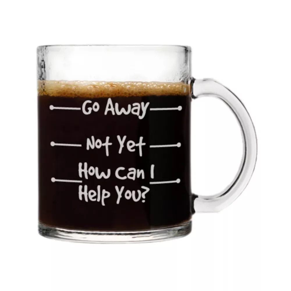The Do Not Disturb Glass Coffee Mug 10oz