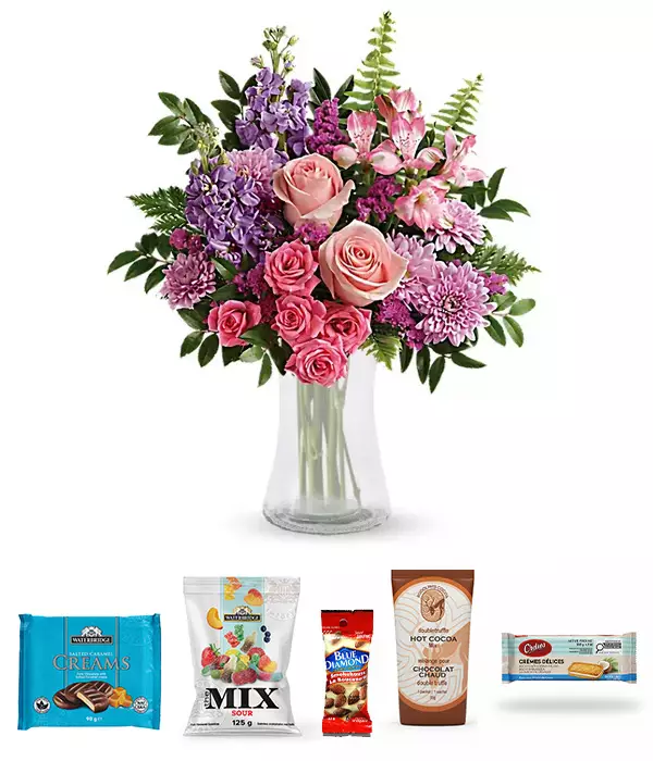 Blush & Berry Bouquet & Gourmet