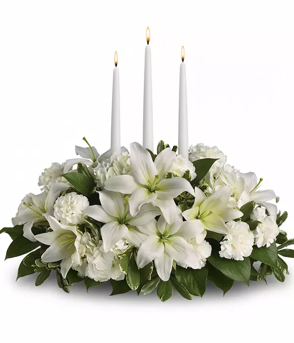 Snowy White Centerpiece