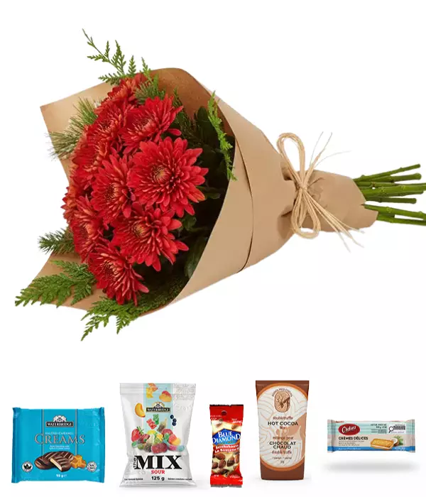 Christmas Embrace Bouquet & Gourmet