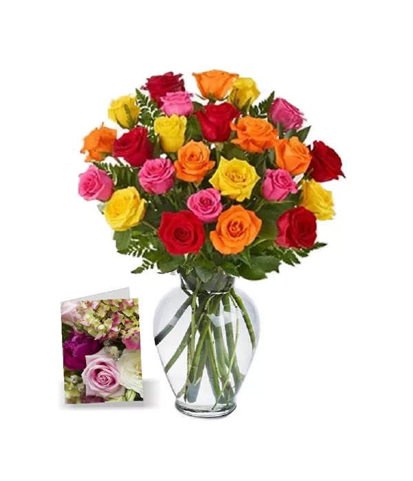 Two Dozen Assorted Roses