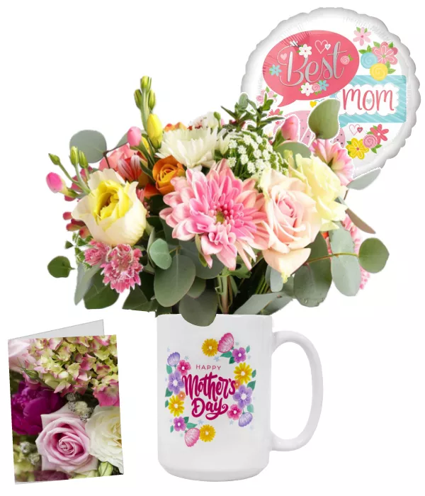 Fête des Mères Tasse et Fleurs II