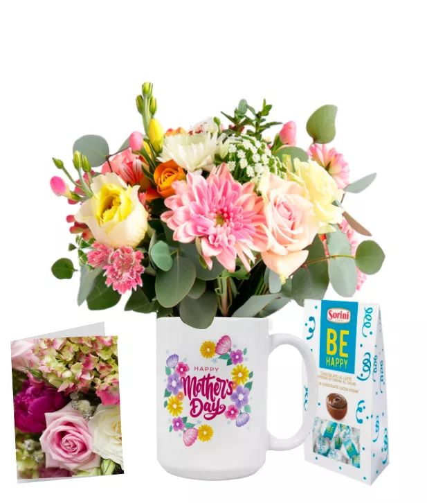 Mother's Day Mug & Flowers III Designer Collection