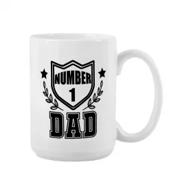 Ceramic Mug 15oz Number One Dad