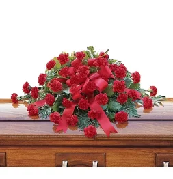 Warm Regards Casket Spray