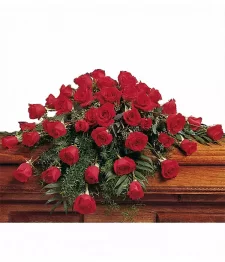 Faithful Memories Casket Arrangement