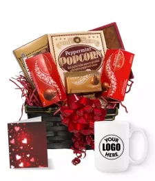 Lindt Gift Basket Collection I with Custom Designed Mug