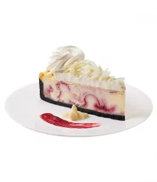 White Chocolate Raspberry Cheesecake Slice