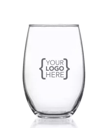 Custom Stemless Wine Glass