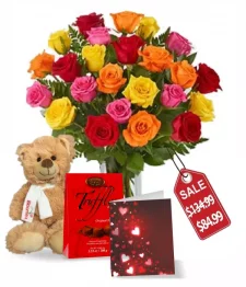 Two Dozen Assorted Rose Combo II