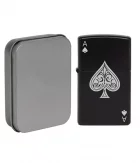 Ace of Spades Flip Top Lighter in Tin Case